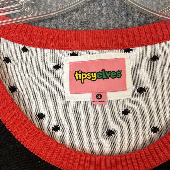 Tipsy Elves Mens Ugly Christmas Sweater Size XL Bad Reindeer Santa Holiday Party - Picture 5 of 9